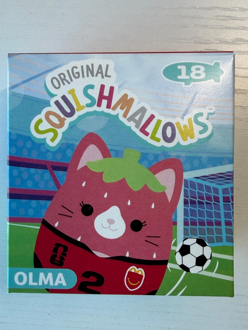 2026 McDonald's FIFA World Cup Squishmallows Happy Meal Toy #18 Olma NIB